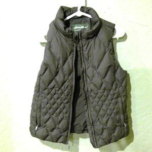Eddie Bauer premium down vest brown size med